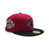 Red Chicago White Sox Black Visor Gray Bottom 2003 All Star Game Side Patch New Era 59Fifty Fitted