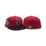 Red Chicago White Sox Black Visor Gray Bottom 2003 All Star Game Side Patch New Era 59Fifty Fitted