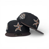 Black Houston Astros Brown Visor Gray Bottom 45th Anniversary Side Patch New Era Fitted