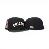 Black Chicago Cubs Camo Visor Gray Bottom Be Alert Foul Balls Side Patch New Era 59Fifty Fitted