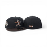 Black Houston Astros Brown Visor Gray Bottom 45th Anniversary Side Patch New Era Fitted