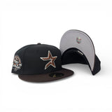 Black Houston Astros Brown Visor Gray Bottom 45th Anniversary Side Patch New Era Fitted