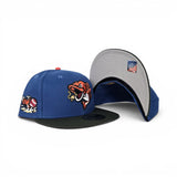 Seashore Blue Gwinnett Stripers Seaweed Green Visor Gray Bottom Baseball Fish Side Patch New Era 59Fifty Fitted
