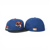 Seashore Blue Gwinnett Stripers Seaweed Green Visor Gray Bottom Baseball Fish Side Patch New Era 59Fifty Fitted