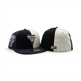 Pinwheel Black/Off White/Navy Blue Arizona Diamondbacks Navy Blue Visor Gray Bottom 1998 Inaugural Season Side Patch New Era 59Fifty Fitted