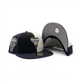 Pinwheel Black/Off White/Navy Blue Arizona Diamondbacks Navy Blue Visor Gray Bottom 1998 Inaugural Season Side Patch New Era 59Fifty Fitted