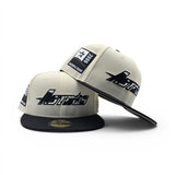 Off White Cow Print Logo Houston Astros Black Visor Gray Bottom 2000 Inaugural Season Side Patch New Era 59Fifty Fitted