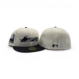 Off White Cow Print Logo Houston Astros Black Visor Gray Bottom 2000 Inaugural Season Side Patch New Era 59Fifty Fitted