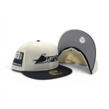 Off White Cow Print Logo Houston Astros Black Visor Gray Bottom 2000 Inaugural Season Side Patch New Era 59Fifty Fitted
