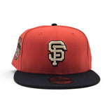 Orange San Francisco Giants Black Visor Gray bottom 1984 All Star Game Side Patch New Era 59Fifty Fitted