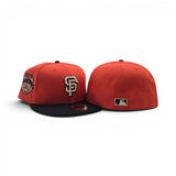 Orange San Francisco Giants Black Visor Gray bottom 1984 All Star Game Side Patch New Era 59Fifty Fitted