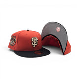 Orange San Francisco Giants Black Visor Gray bottom 1984 All Star Game Side Patch New Era 59Fifty Fitted