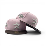 Pink Houston Astros Brown Visor Gray Bottom 2004 All Star Game Side Patch New Era 59Fifty Fitted