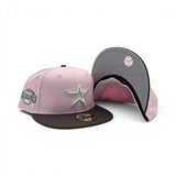 Pink Houston Astros Brown Visor Gray Bottom 2004 All Star Game Side Patch New Era 59Fifty Fitted