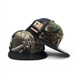 Real Tree Trucker Cow Print Houston Astros Black Visor Pink Bottom 2000 Inaugural Season Side Patch New Era 59Fifty Fitted