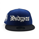 Royal Blue Los Angeles Dodgers Cow Print Logo Black Visor Gray Bottom 2024/2025 Back To Back World Series Champions Side Patch New Era 59Fifty Fitted