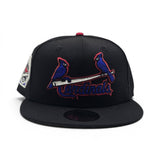 Black St. Louis Cardinals Gray Bottom 1931 World Series Side Patch New Era 9Fifty Snapback