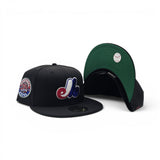 Black Montreal Expos Green Bottom 35th Anniversary Side patch New Era 59Fifty Fitted