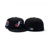 Black Montreal Expos Green Bottom 35th Anniversary Side patch New Era 59Fifty Fitted