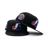 Black Montreal Expos Green Bottom 35th Anniversary Side patch New Era 59Fifty Fitted