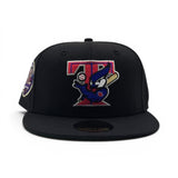 Black Toronto Blue Jays Green Bottom 30th Season Side Patch New Era 59Fifty Fitted