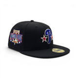 Black Philadelphia Phillies Green Bottom 1996 All Star Game Side Patch New Era 59Fifty Fitted
