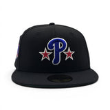 Black Philadelphia Phillies Green Bottom 1996 All Star Game Side Patch New Era 59Fifty Fitted