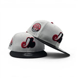 White Montreal Expos Black Visor Gray Bottom 35th Anniversary Side Patch 9Fifty New Era Snapback