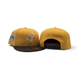Yellow Philadelphia Phillies Brown Visor Gray Bottom 1996 All Star Game Side Patch New Era 9Fifty Snapback