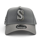 Dolphin Gray Seattle Mariners Gray Curved Brim Gray Bottom 30th Anniversary Side Patch New Era 9Forty Snapback