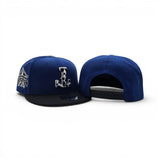 Royal Blue Texas Rangers Upside Down Cow Print Logo Black Visor Gray Bottom 1995 All Star Game Side Patch New Era Snapback