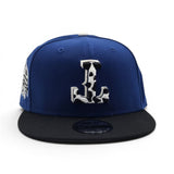 Royal Blue Texas Rangers Upside Down Cow Print Logo Black Visor Gray Bottom 1995 All Star Game Side Patch New Era Snapback