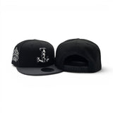 Black Texas Rangers Upside Down Cow Print Logo Dark Gray Visor Gray Bottom 1995 All Star Game Side Patch New Era Snapback