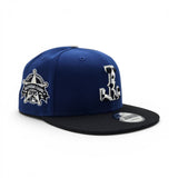 Royal Blue Texas Rangers Upside Down Cow Print Logo Black Visor Gray Bottom 1995 All Star Game Side Patch New Era Snapback