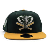 Dark Green Oakland Athletics Yellow Visor Gray Bottom 1989 World Series New Era 9Fifty Snapback