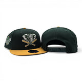 Dark Green Oakland Athletics Yellow Visor Gray Bottom 1989 World Series New Era 9Fifty Snapback