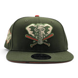 Rifle Green Oakland Athletics Orange Bottom 1989 World Series New Era 9Fifty Snapback