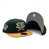 Dark Green Oakland Athletics Yellow Visor Gray Bottom 1989 World Series New Era 9Fifty Snapback