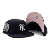 Navy Blue New York Yankees pink Bottom 2000 Subway Series Side Patch New Era 9Fifty Snapback