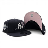 Navy Blue New York Yankees Rose Pink Bottom 1996 World Series Series Side Patch New Era 9Fifty Snapback
