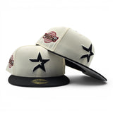Off White Houston Astros Black Visor Gray Bottom 2005 World Series Side Patch New Era 59Fifty Fitted
