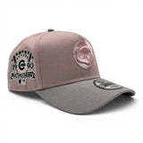 Pink Rouge Chicago Cubs Gray Curved Brim Gray Bottom 1990 All Star Game New Era Curved Brim A-Frame 9Forty Snapback