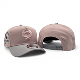 Pink Rouge Chicago Cubs Gray Curved Brim Gray Bottom 1990 All Star Game New Era Curved Brim A-Frame 9Forty Snapback