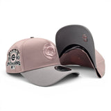 Pink Rouge Chicago Cubs Gray Curved Brim Gray Bottom 1990 All Star Game New Era Curved Brim A-Frame 9Forty Snapback