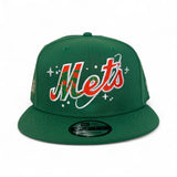 Kelly Green New York Mets Space Logo Gray Bottom Mets Script Side Patch New Era 9Fifty Snapback