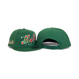 Kelly Green New York Mets Space Logo Gray Bottom Mets Script Side Patch New Era 9Fifty Snapback