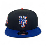 Black New York Mets Royal Blue Visor Gray Bottom 2000 Subway Series Turnstile Citi Field Side Patch New Era 9Fifty Snapback