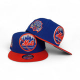 Royal Blue New York Mets Orange Visor Gray Bottom 25th Anniversary Side Patch 9Fifty Snapback