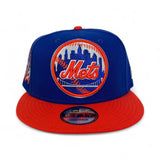 Royal Blue New York Mets Orange Visor Gray Bottom 25th Anniversary Side Patch 9Fifty Snapback