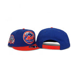 Royal Blue New York Mets Orange Visor Gray Bottom 25th Anniversary Side Patch 9Fifty Snapback